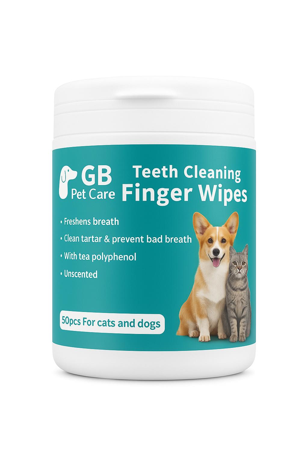 Pet Dental Finger Wipes (Teeth Cleaning)