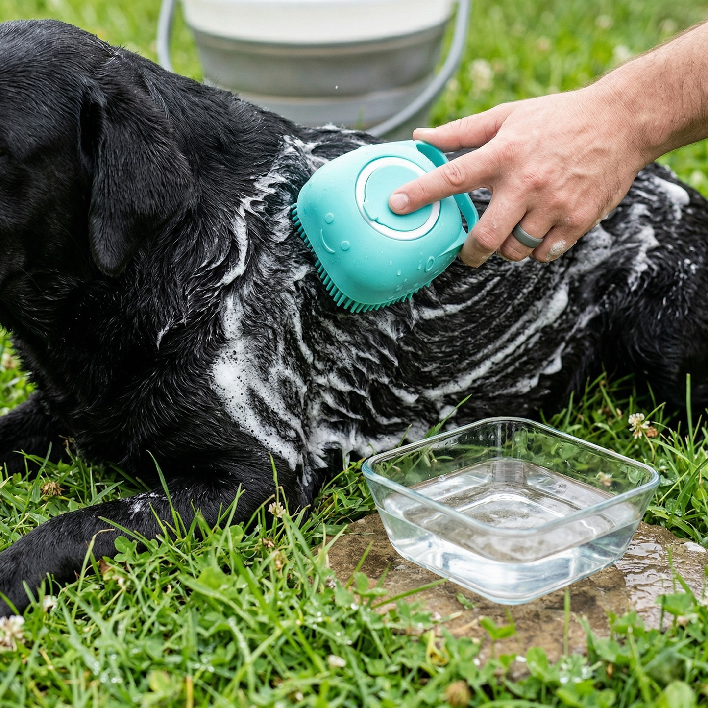 Silicone Pet Bath Brush (Deep Cleaning)