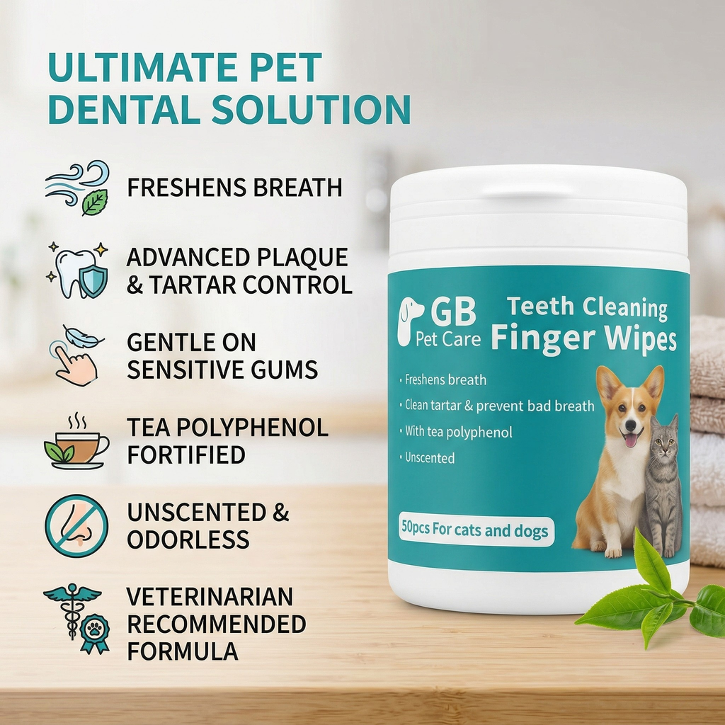 Pet Dental Finger Wipes (Teeth Cleaning)