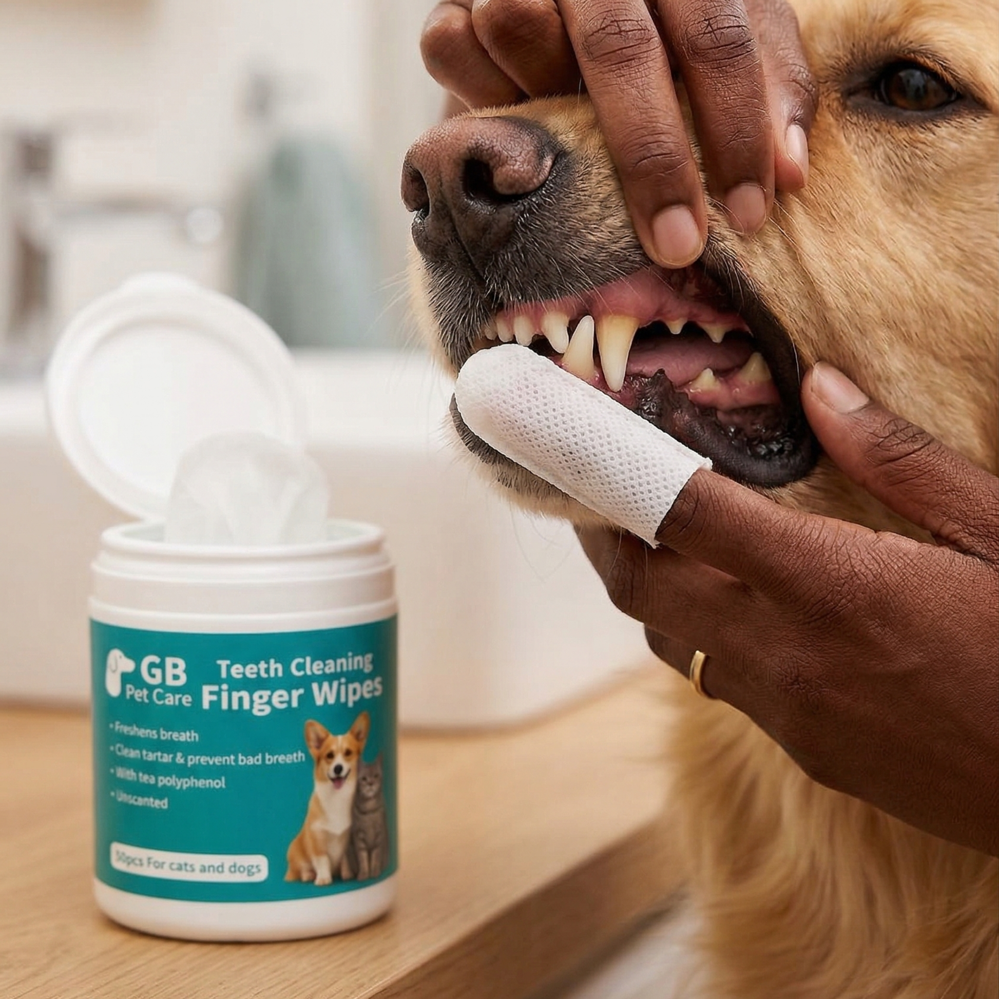 Pet Dental Finger Wipes (Teeth Cleaning)
